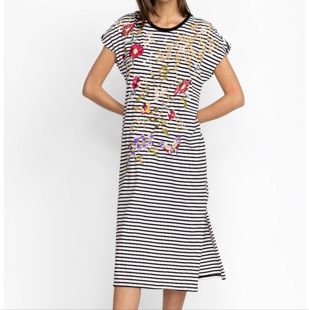 Johnny Was Osaka embroidered dress